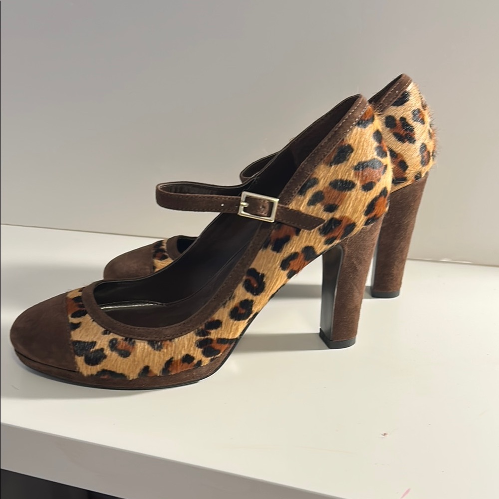 Lauren Ralph Lauren Leopard Print Heels